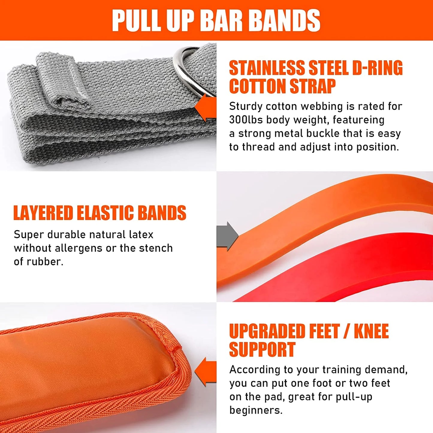 Pull Up Assistance Bands Set Resistance Strap